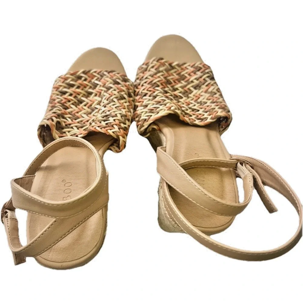 Bamboo Wedge Heels Size 8 Sandals Shoe Accessory Women‎ Clothing